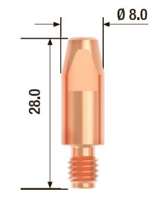 FUBAG Контактный наконечник M6х28 мм ECU D=1.0 мм (10 шт.) в Симферополе фото