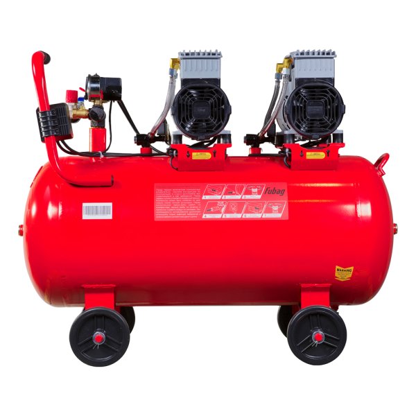 Компрессор воздушный безмасляный малошумный FUBAG OLS 500/100 CM2х2 + Набор пневмоинструмента (5 предметов) в ПОДАРОК в Симферополе фото