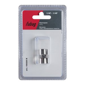FUBAG Переходник 1/4 дюйма F - 1/4 дюйма F, блистер 1 шт в Симферополе фото