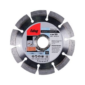 Алмазный отрезной диск FUBAG Beton Pro D125 мм/ 22.2 мм по бетону в Симферополе фото