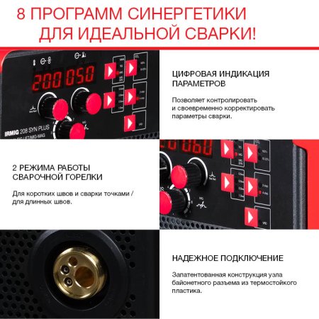 FUBAG Сварочный полуавтомат IRMIG 208 SYN PLUS c горелкой FB 250 3m в Симферополе фото